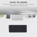 Rapoo E9050L Wireless Multi-mode Ultra-slim 78 Key Keyboard with Bluetooth and 2.4g