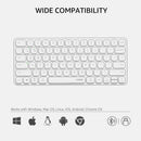 Rapoo E9050L Wireless Multi-mode Ultra-slim 78 Key Keyboard with Bluetooth and 2.4g White