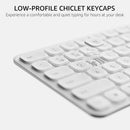 Rapoo E9050L Wireless Multi-mode Ultra-slim 78 Key Keyboard with Bluetooth and 2.4g White
