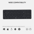 Rapoo E3950L Wireless Multi-mode Ultra-slim 99 Key Keyboard with Bluetooth and 2.4g