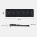 Rapoo E9550L Wireless Multi-mode Ultra-slim 110 Key Keyboard with Bluetooth and 2.4g
