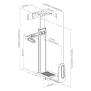 Bracom Matte Black Ultra Wide Adjustable Under-Desk & Wall PC / Gaming PC Mount