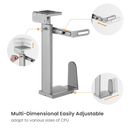 Bracom Matte Black Ultra Wide Adjustable Under-Desk & Wall PC / Gaming PC Mount