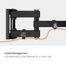 Bracom super economy full-motion TV mount Black