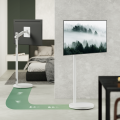Bracom Fully-Adjustable, Mobile Mech Spring Display Floor Stand (Max. VESA: 200x200) White