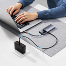 Baseus Metal Gleam Series II 6-in-1 USB HUB, USB-C to 1*HDMI4K@60Hz+1*USB-Cˆ10Gbps+2*USB-A(10Gbps)+1*RJ45+1*USB-CˆPD