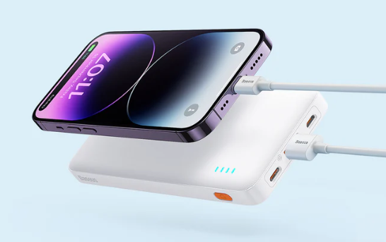 OS-Baseus Airpow Fast Charge Power Bank 10000mAh 20W Whiteï¼ˆWith Simple Series Charging Cable USB to Type-C 30cm Whiteï¼‰