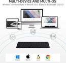 Rapoo E3950L Wireless Multi-mode Ultra-slim 99 Key Keyboard with Bluetooth and 2.4g