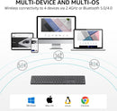 Rapoo E9550L Wireless Multi-mode Ultra-slim 110 Key Keyboard with Bluetooth and 2.4g