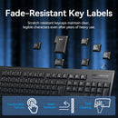 Vention USB Wired Full-Sized Silent Keyboard and Mouse Combo Black Slim Type
