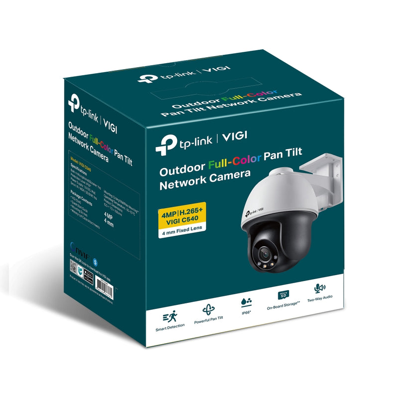 TP-Link VIGI C540 (4mm) 4MP Outdoor Full-Colour Pan Tilt Network Camera