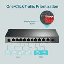 TP LINK TL-SG1210MP 10-Port Gigabit Desktop Switch with 8-Port PoE+