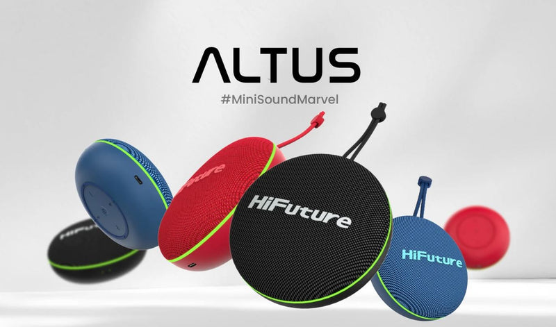 HiFuture Altus Outdoor Bluetooth Speaker 10W, 8 hours Playtime, Red