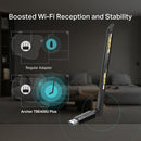TP Link Archer TBE400U Plus BE6500 Tri-Band Wi-Fi 7 High Gain Wireless USB Adapter