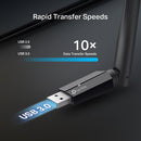 TP Link Archer TBE400U Plus BE6500 Tri-Band Wi-Fi 7 High Gain Wireless USB Adapter