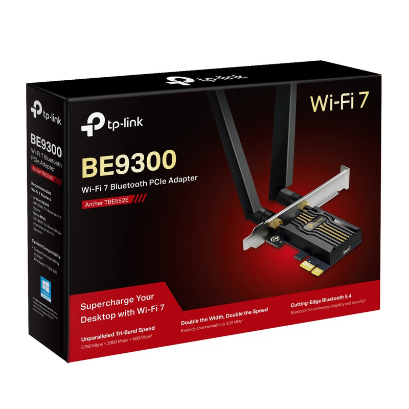 TP-Link  Archer TBE552 BE9300 Wi-Fi 7 Bluetooth 5.4 PCIe Adapter