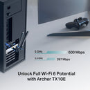 TP-Link Archer TX10E, AX900 Wi-Fi 6 Bluetooth PCIe Adapter