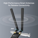 TP-Link Archer TX10E, AX900 Wi-Fi 6 Bluetooth PCIe Adapter