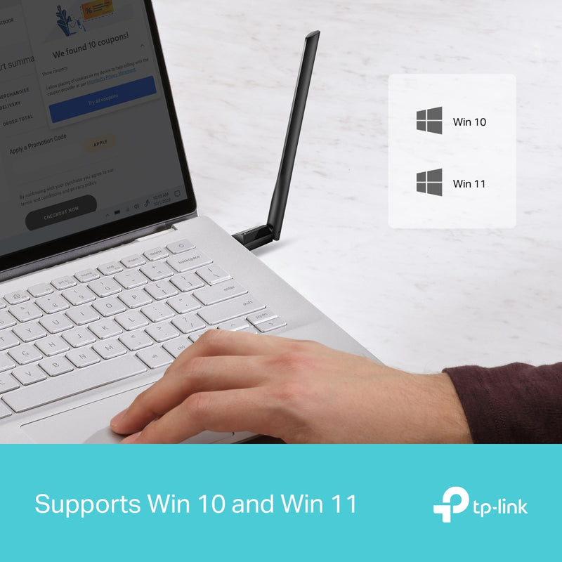 TP-Link Archer TX35U Plus AX1800 High Gain Wireless USB Adapter