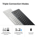 Keychron B5 Pro Ultra-Slim Wireless Keyboard - Ivory White