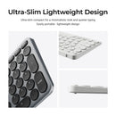 Keychron B5 Pro Ultra-Slim Wireless Keyboard - Ivory White