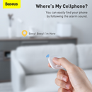 Baseus T2 Pro Smart Device Bluetooth Tracker Tag White