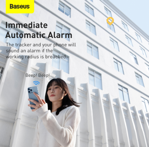 Baseus T2 Pro Smart Device Bluetooth Tracker Tag White