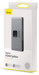 Baseus Matrix HDMI Switcher (2in1or 1in2) Space Gray