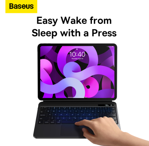 Baseus Brilliance Series Magnetic Keyboard Case for iPad Air4/Air5 10.9â€³ & iPad Pro 11â€³ - Black