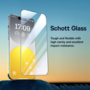 Baseus Schott Series Phone Case for IPhone 15, Clear (With Tempered-Glass Screen Protector and Cleaning Kit)