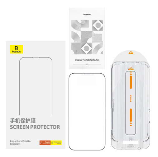 Baseus Crystalline Series Anti-Glare Full-Coverage HD Tempered Glass Screen Protector for IPhone 15 Pro Max