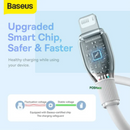 Baseus Pudding Series Fast Charging Cable USB A to iPhone Lightning 2.4A 1.2m Stellar White