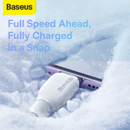 Baseus Pudding Series Fast Charging Cable USB A to iPhone Lightning 2.4A 1.2m Stellar White