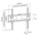 Bracom TV Wall bracket. Fit for most 32"-55" Flat Panel TVs