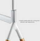 Bracom Easel Studio TV Floor Stands (Metal & Wood) up to 40kg Matte Black & Walnut