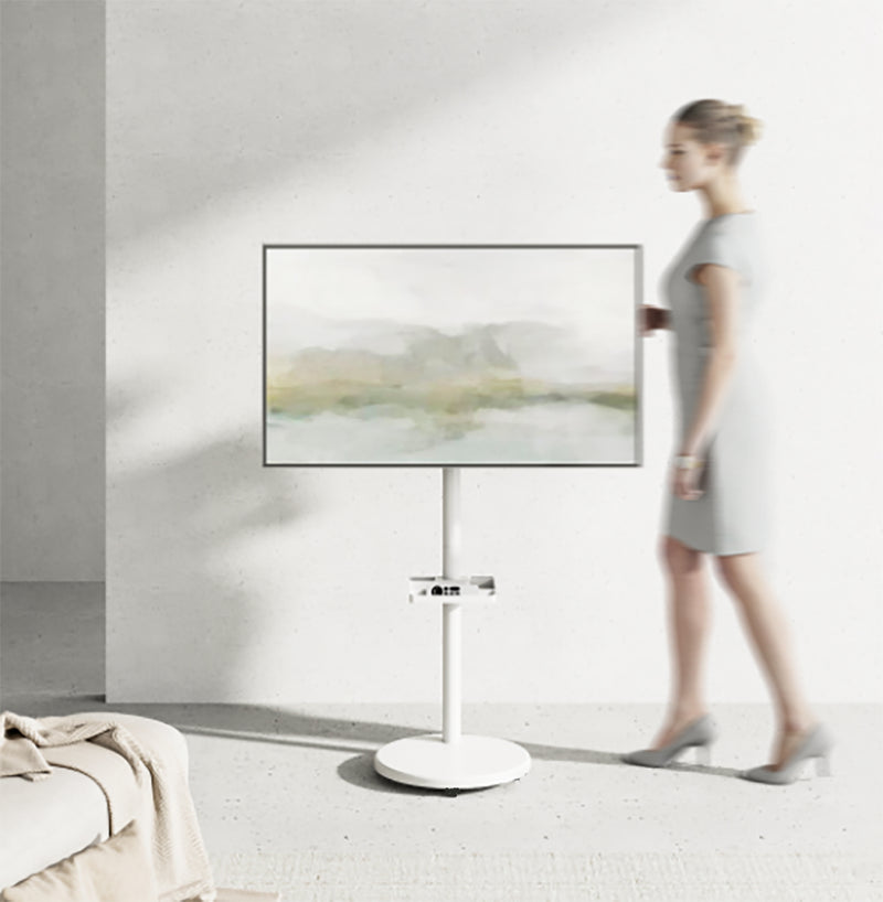 Bracom Chic TV Display Floor Stand White