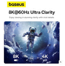 Baseus High Definition Series Type-C to DP 8K Adapter 2m Cluster Black