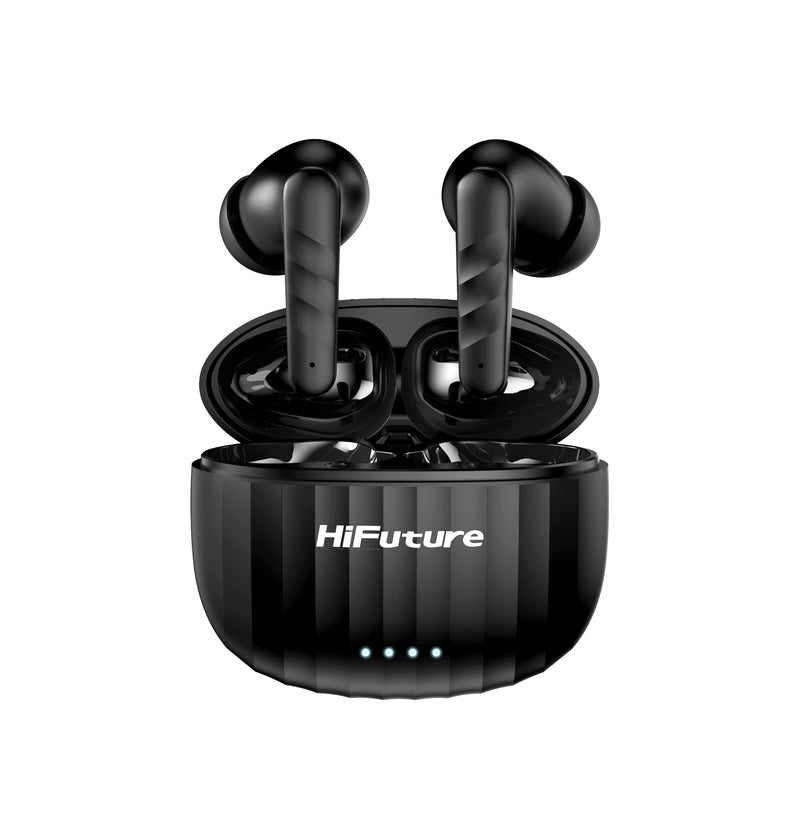 HiFuture SonicBliss Earbuds,  30 hours Play time, Black