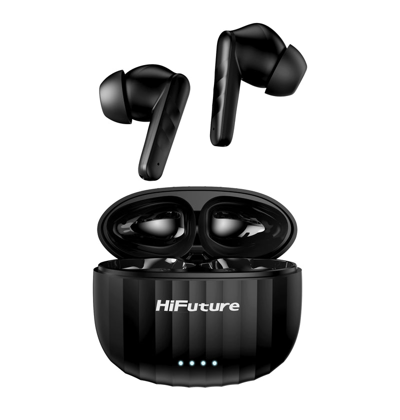 HiFuture SonicBliss Earbuds,  30 hours Play time, Black