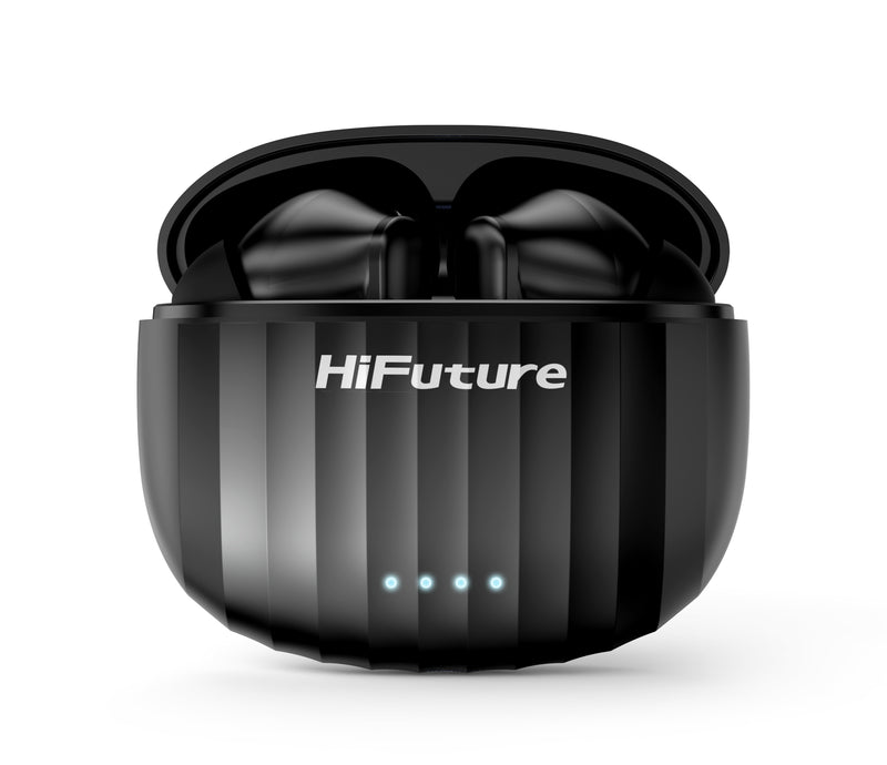 HiFuture SonicBliss Earbuds,  30 hours Play time, Black