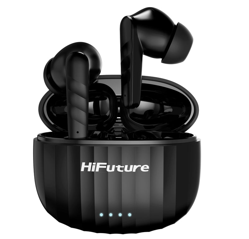 HiFuture SonicBliss Earbuds,  30 hours Play time, Black