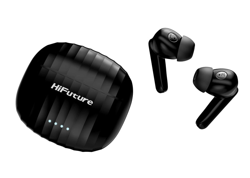 HiFuture SonicBliss Earbuds,  30 hours Play time, Black