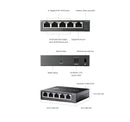 TP Link ES205GP Omada 5-Port Gigabit Easy Managed Switch with 4-Port PoE+
