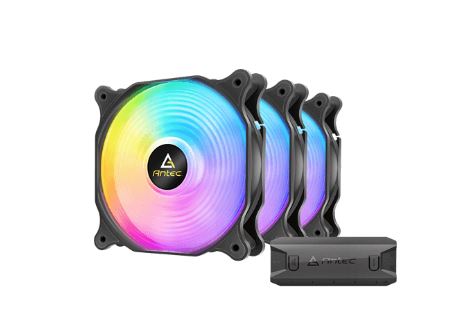 Antec F12 Racing ARGB 120mm PWM case fan 3pack with ARGB/PWM controller