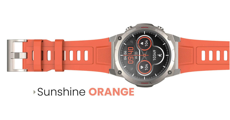 HiFuture FutureGo MIX2 outdoor bluetooth calling smartwatch, 1.43 " AMOLED Display, Orange