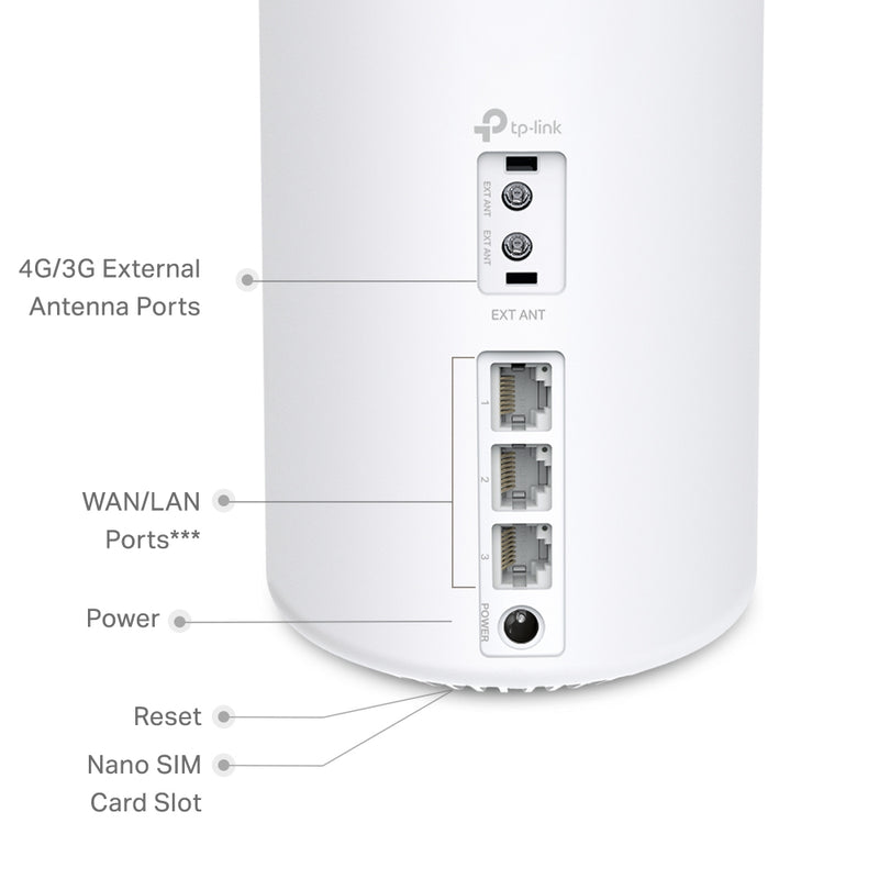 TP-Link Deco X50 4G+ AX3000 Whole Home Mesh WiFi 6 Gateway - 1 Pack