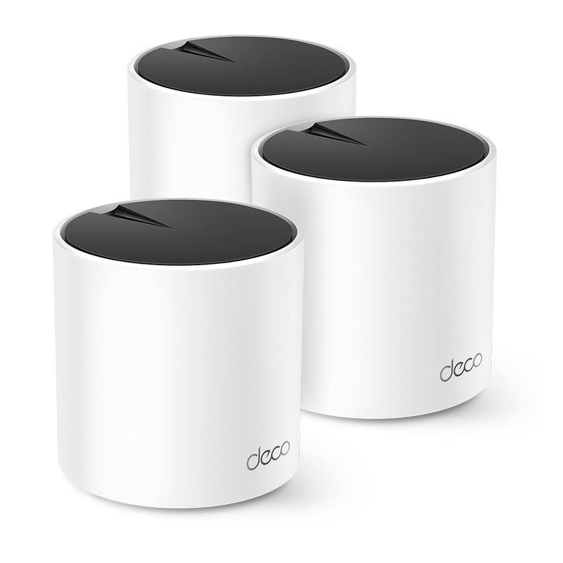 TP-Link Deco X25 Wi-Fi 6 Whole-Home Mesh System - 3 Pack, MU-MIMO, Dual-Band AX1800, Parental Controls, Antivirus, QOS