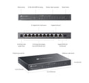 TP-Link ES210GMP, Omada 10-Port Gigabit Easy Managed Switch with 8-Port PoE+
