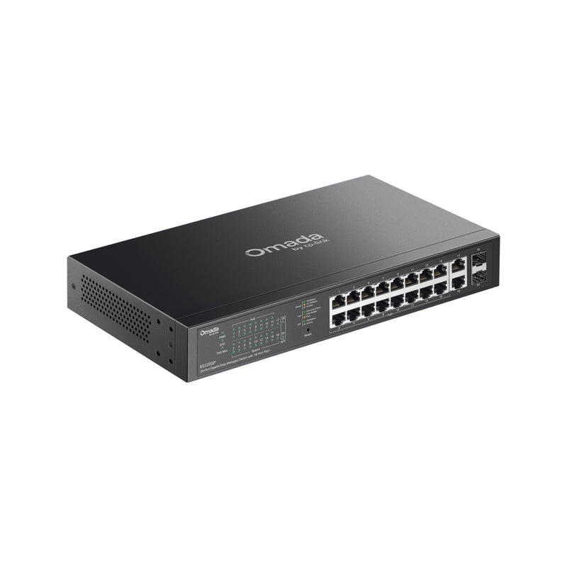 TP-Link ES220GP, Omada 20-Port Gigabit Easy Managed Switch with 16-Port PoE+