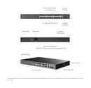 TP Link Omada 28-Port Gigabit Easy Managed Switch with 24-Port PoE+